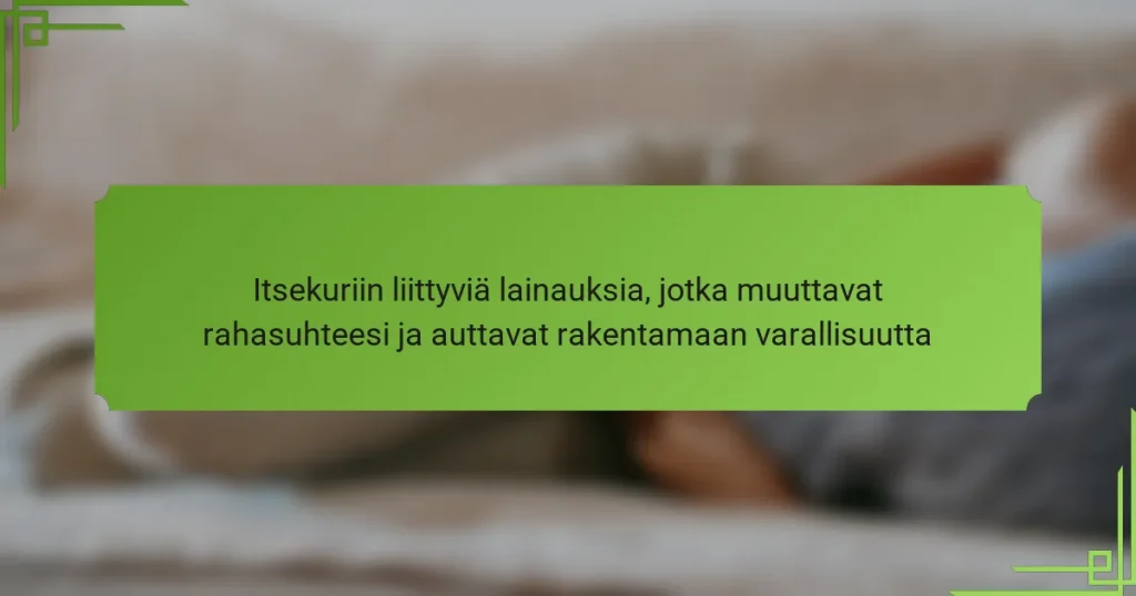 Itsekuriin liittyviä lainauksia, jotka muuttavat rahasuhteesi ja auttavat rakentamaan varallisuutta