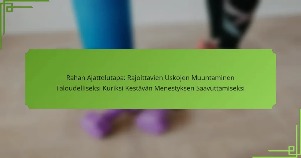 Rahan Ajattelutapa: Rajoittavien Uskojen Muuntaminen Taloudelliseksi Kuriksi Kestävän Menestyksen Saavuttamiseksi